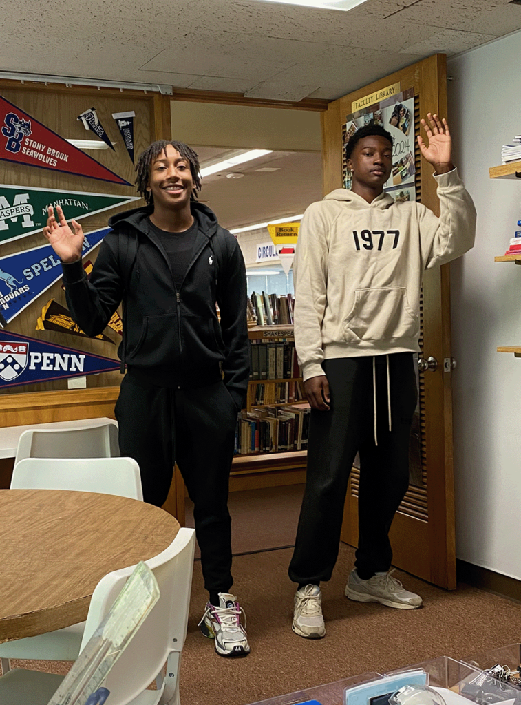 Happy Student-Athletes go back to school ay Mount Vernon high School New York and stop by the Destination: college office to say hi